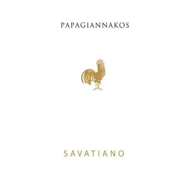 Weinetikett Savatiano Old Vines Papagiannakos Weißwein aus Attika trocken 2024