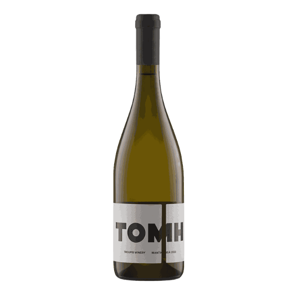 Troupis Tomi Weiß Wein aus Moscofilero Traube, Mantinia PDO, 2023, frischer Weißwein mit Mineralität und kräftiger Säure, 13,5% Vol.