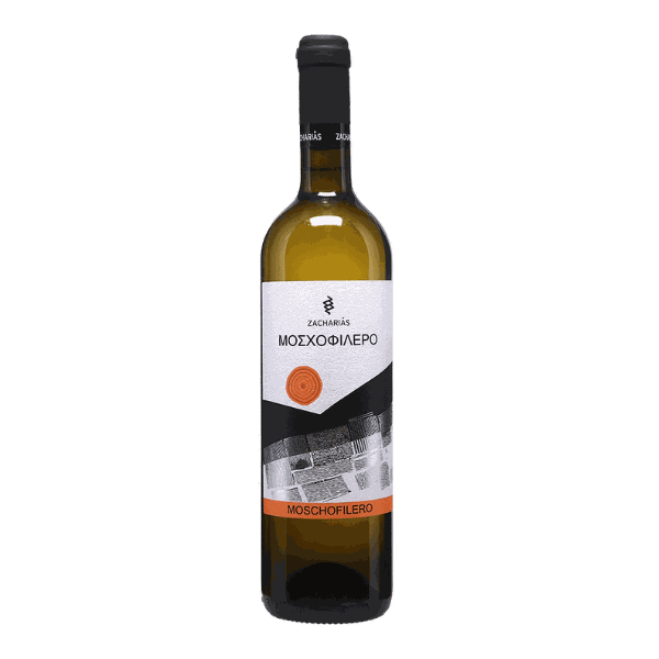 Zacharias Moscofilero trockener griechischer Weißwein mit blumig-frischem Aroma und lebendiger Säure