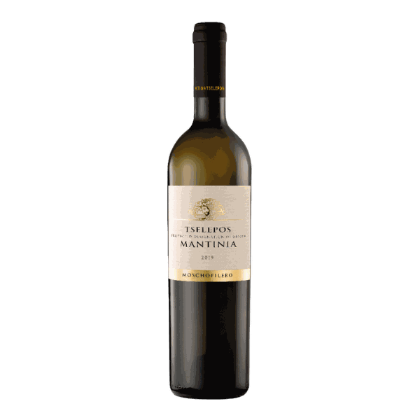 Flasche Tselepos Mantinia PDO Moscofilero Weißwein 2023 aus Griechenland