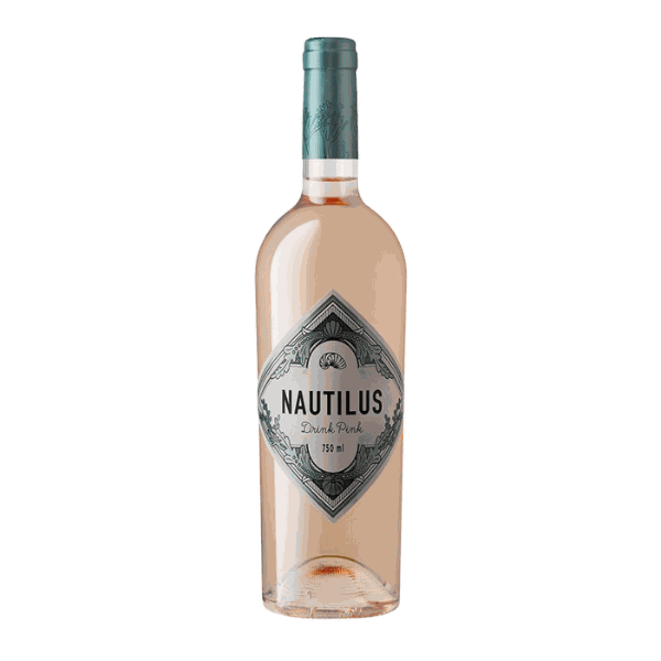 Flasche Nautilus Rosé Wein 2024 hellrosa mit erdbeer- und zitrusduft aus Griechenland