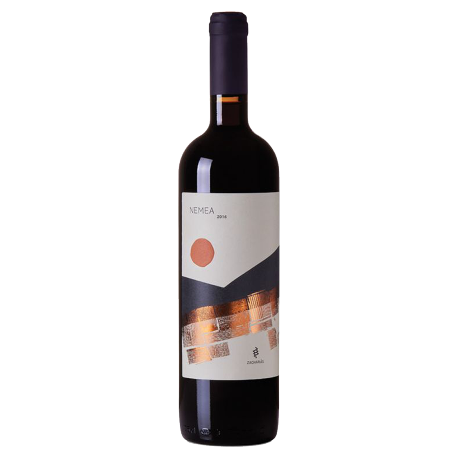 Probierpaket Nemea Rotweinflasche mit modernem Etikett aus Griechenland