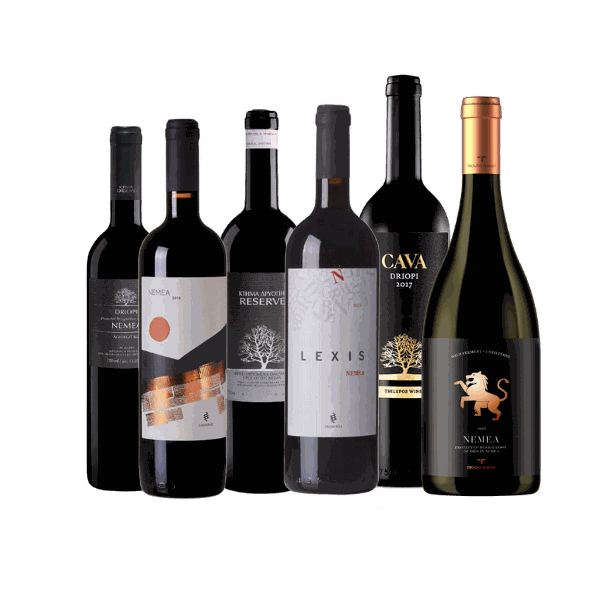Probierpaket Nemea mit sechs sortenreinen griechischen Rotweinen aus Nemea