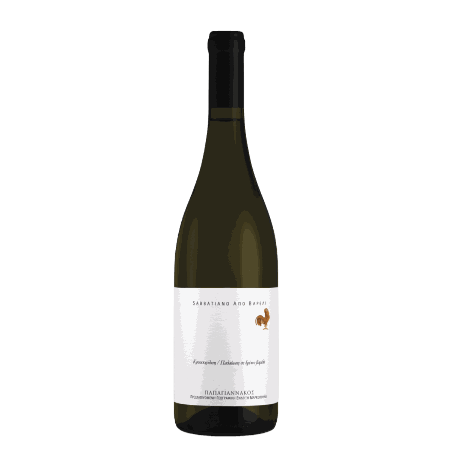 Savatiano Old Vines Weißwein 2024 aus Attika trockener griechischer Wein in grüner Flasche