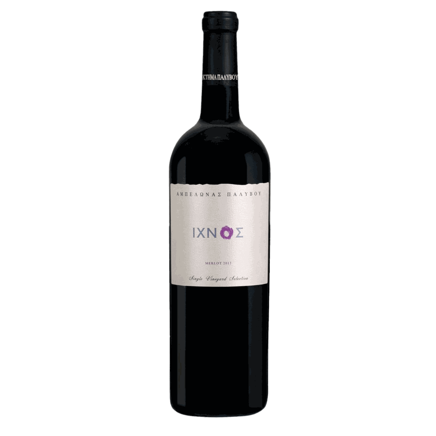 Ichnos Merlot trockener Rotwein aus Nemea mit fruchtigem Charakter und komplexer Struktur, 2022er Jahrgang