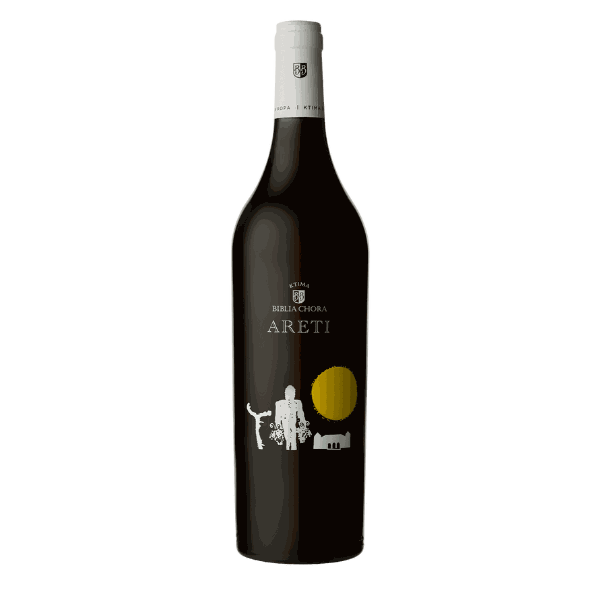 Areti Weiss Assyrtiko Bioweinflasche