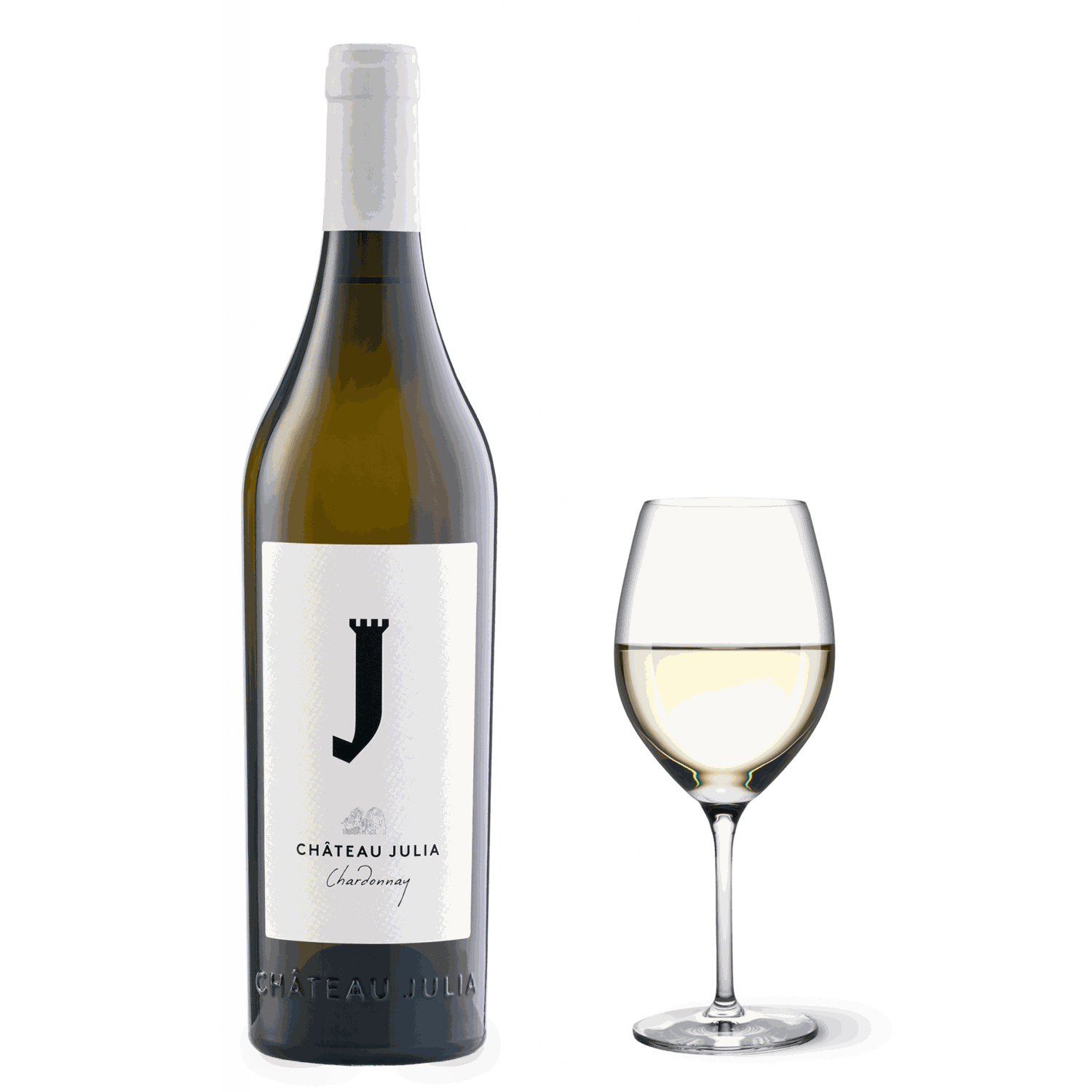 Chateau Julia Chardonnay Weißwein 2023 mit frischen Zitrus- und Blumenaromen aus Drama PGI
