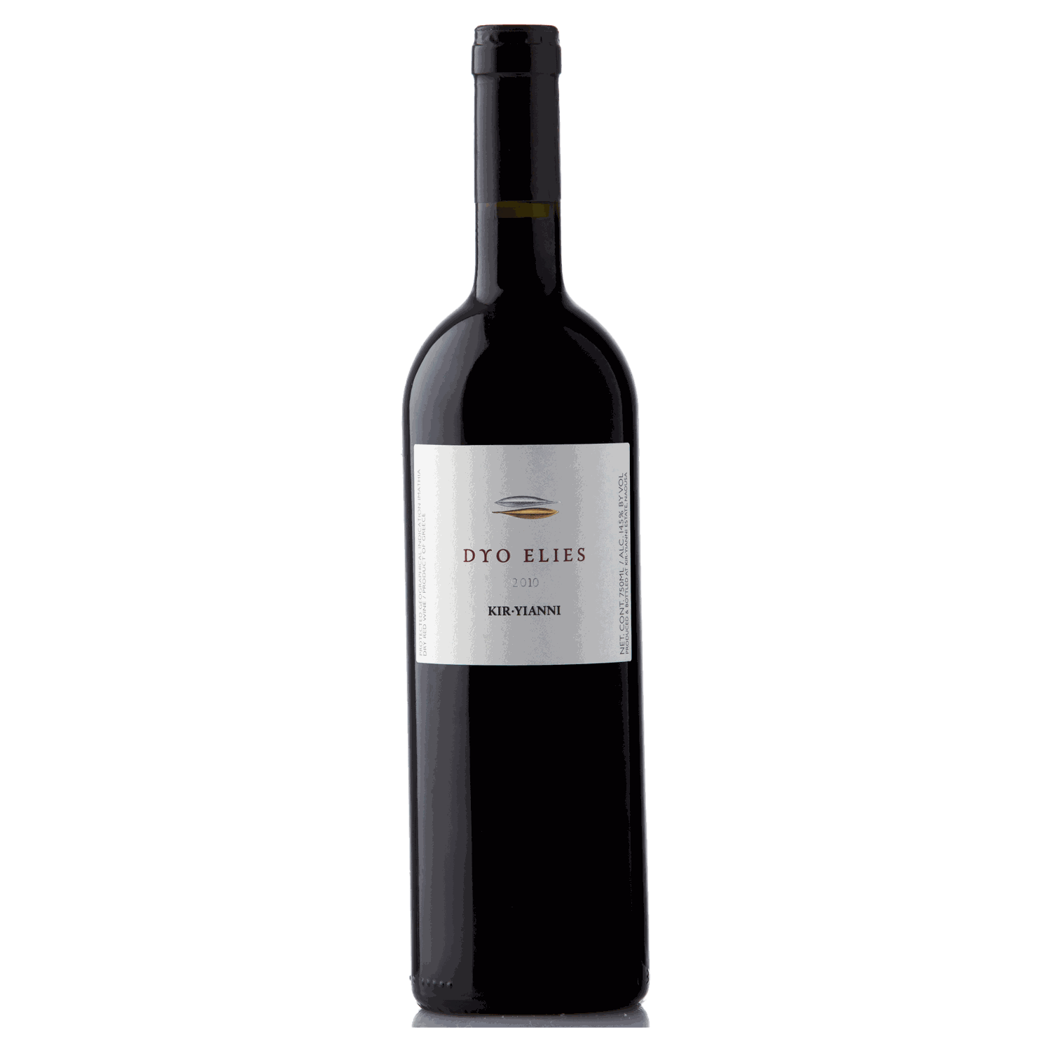 Dyo Elies Kir Yianni Rotwein 2020 Syrah Merlot Xinomavro trocken mit Barriquefassreifung und Korkverschluss