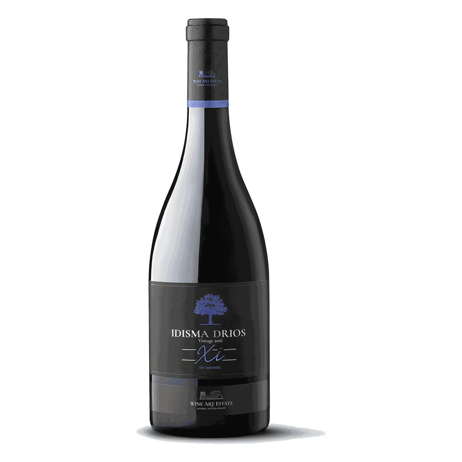 Flasche Idisma Drios Xinomavro Rotwein aus Drama PGI, Barrique Ausbau 2017, 14,5% Vol