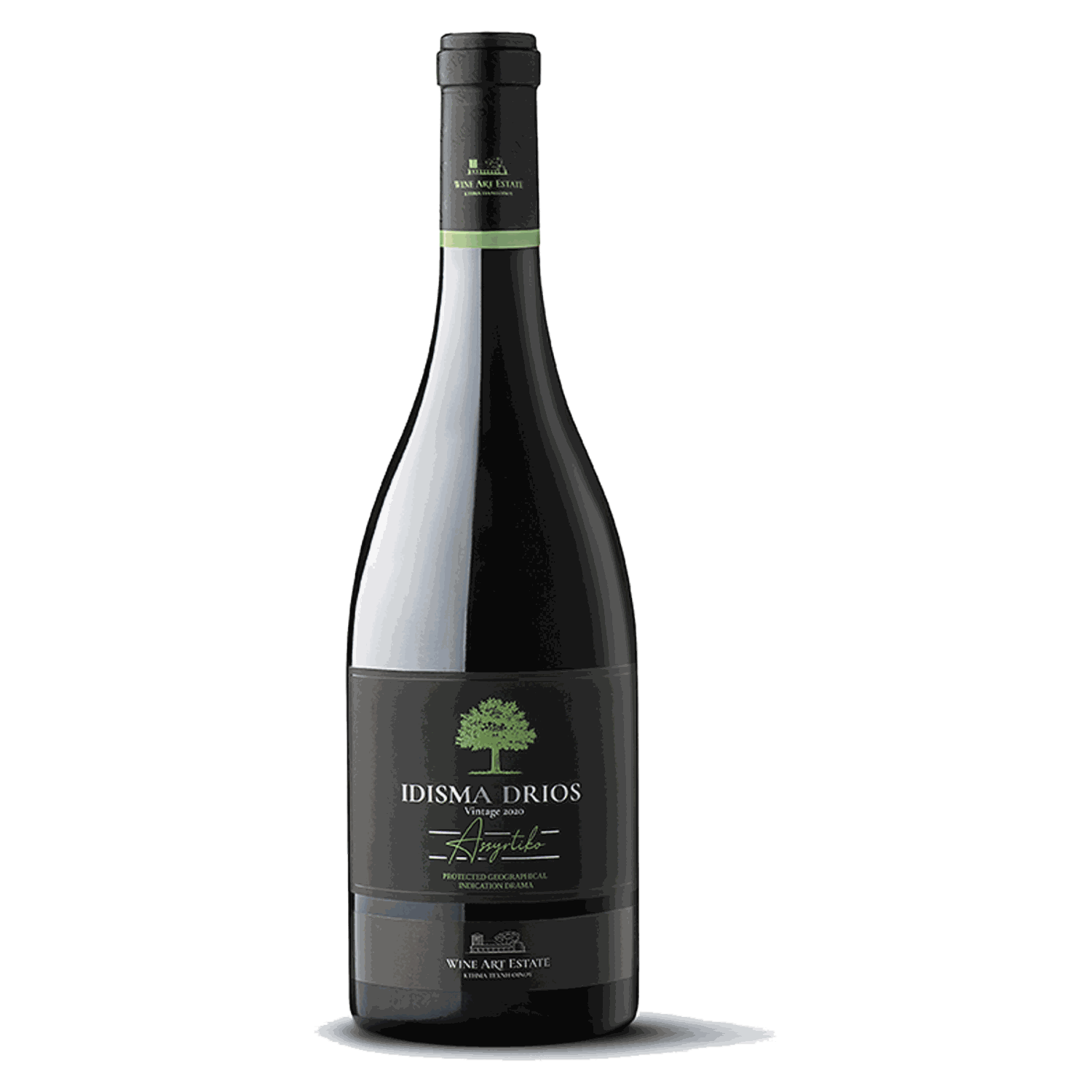 Idisma Drios Assyrtiko Weißwein 2023 Barrique Ausbau aus Drama PGI mit würzigem Bouquet und mineralischem Geschmack