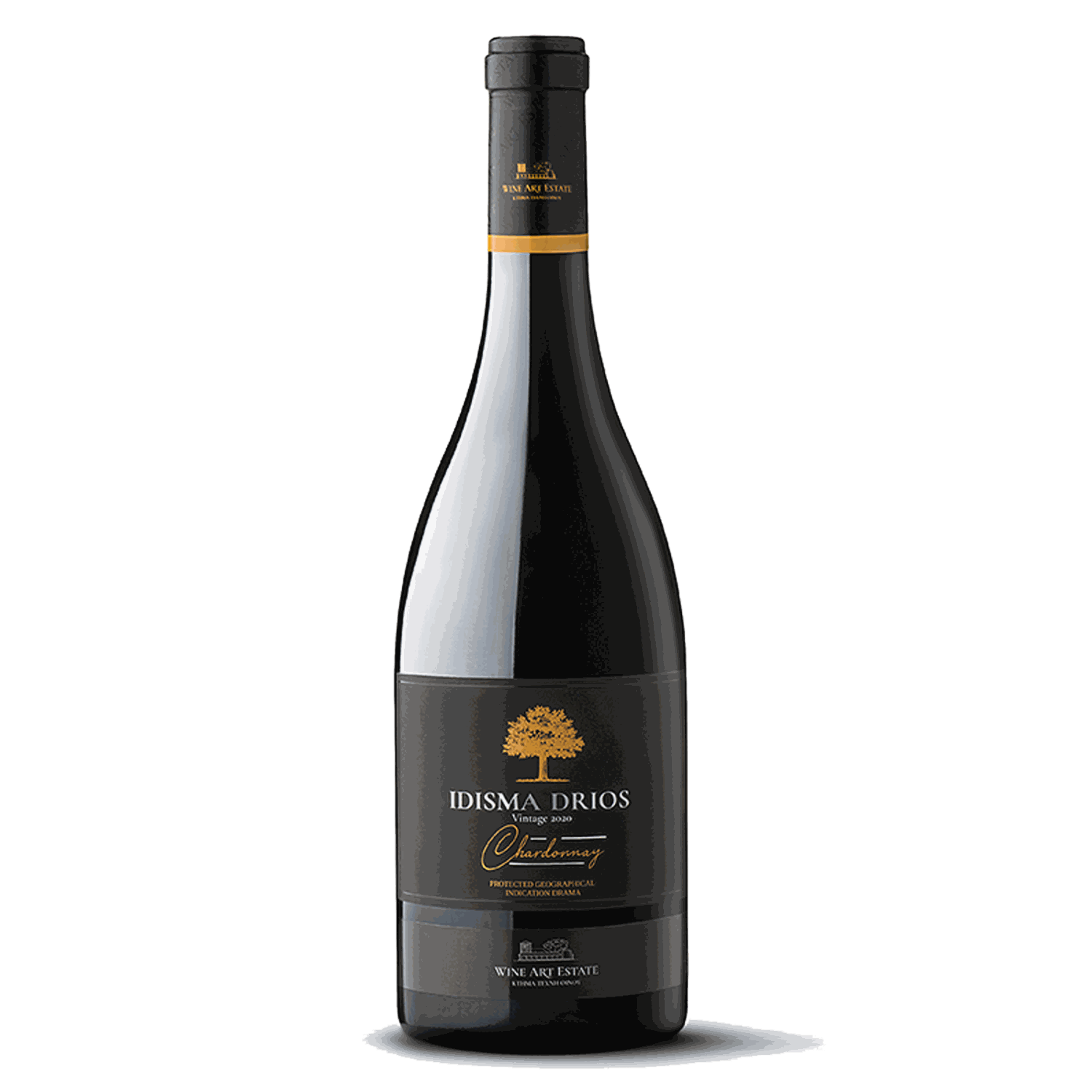 Idisma Drios Chardonnay Weißwein 2023 aus Drama PGI im Barrique ausgebaut mit fruchtigem Bouquet und Vanillenoten