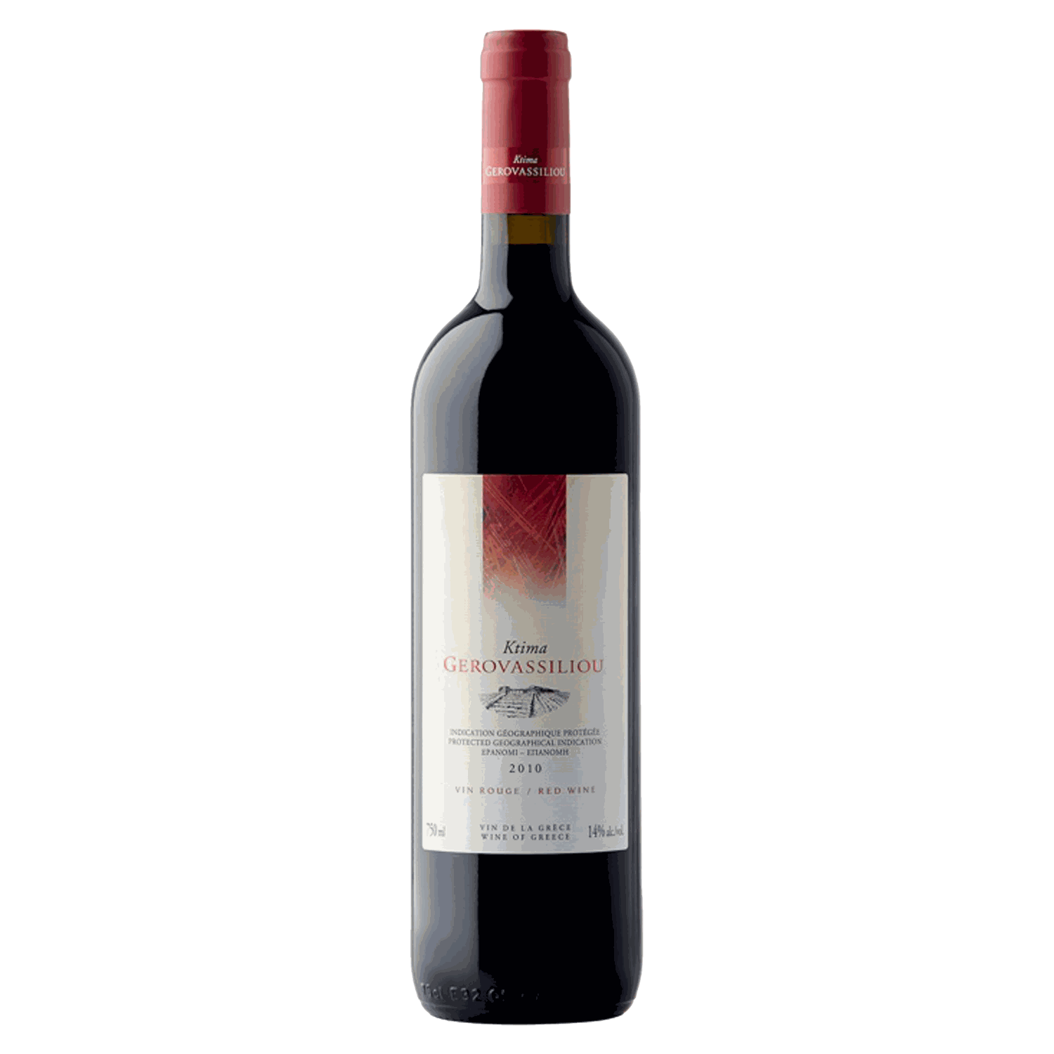 Gerovassiliou Red Rotwein 2021 mit Syrah, Merlot, Limnio, Barrique-Ausbau, 14% Vol., fruchtig-würzig, Decanter Bronze Medal.