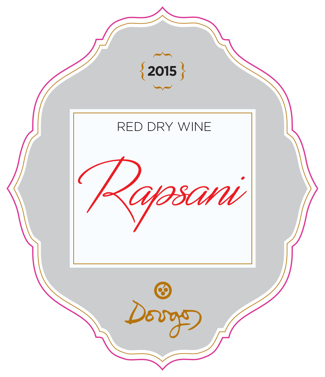 Dougos Rapsani Rotwein 2015 trocken aus Thessalien mit Xinomavro, Krassato und Stavroto Rebsorten