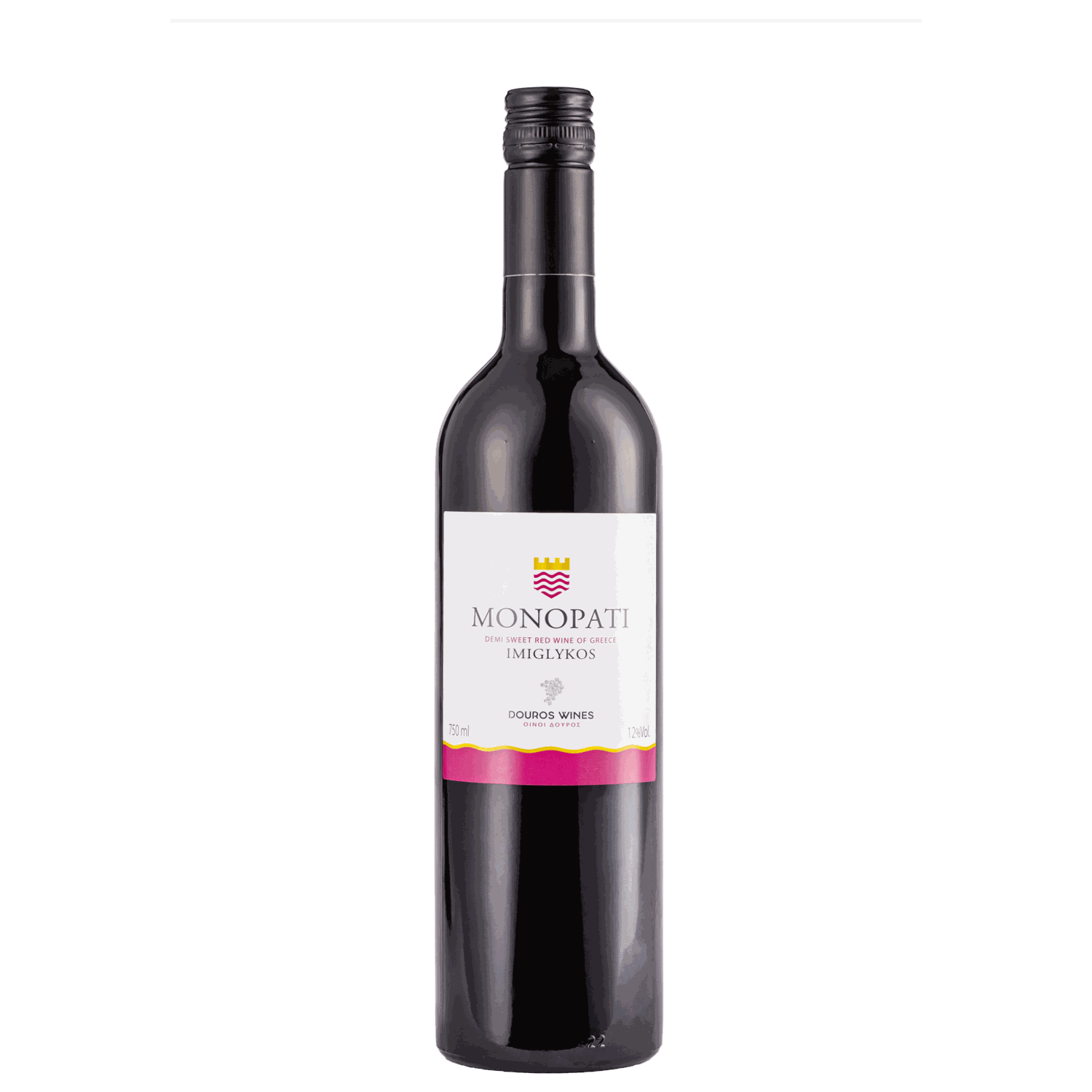 Monopati Imiglykos Rotwein 2023 aus Peloponnes, Agiorgitiko Trauben, lieblicher Rotwein mit Rosinen- und Feigennoten, 12,5% Vol., Schraubverschluss, Douros Winery
