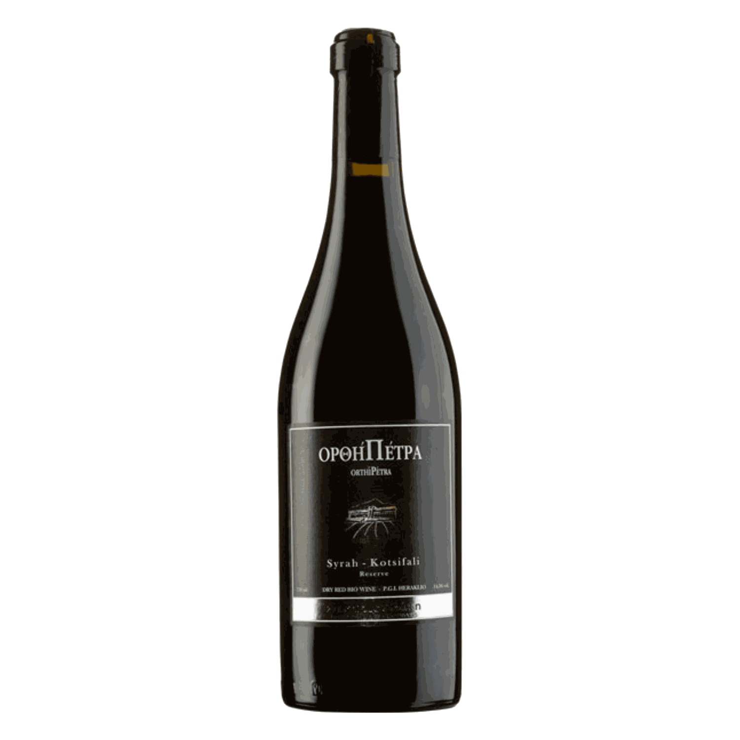 Orthi Petra Reserve Rotwein 2013 Syrah Kotsifali trocken biologisch aus Kreta Fassreifung