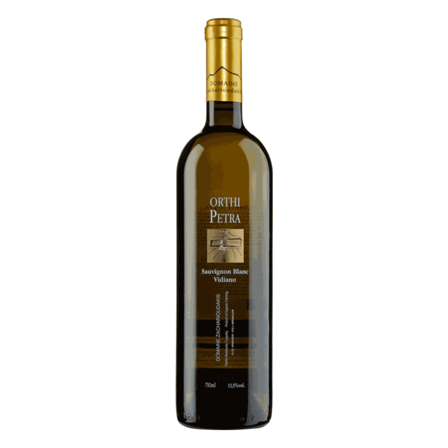 Orthi Petra White Weinflasche Sauvignon Blanc Vidiano trockener Weißwein Kreta 2023 bio 13% Vol.
