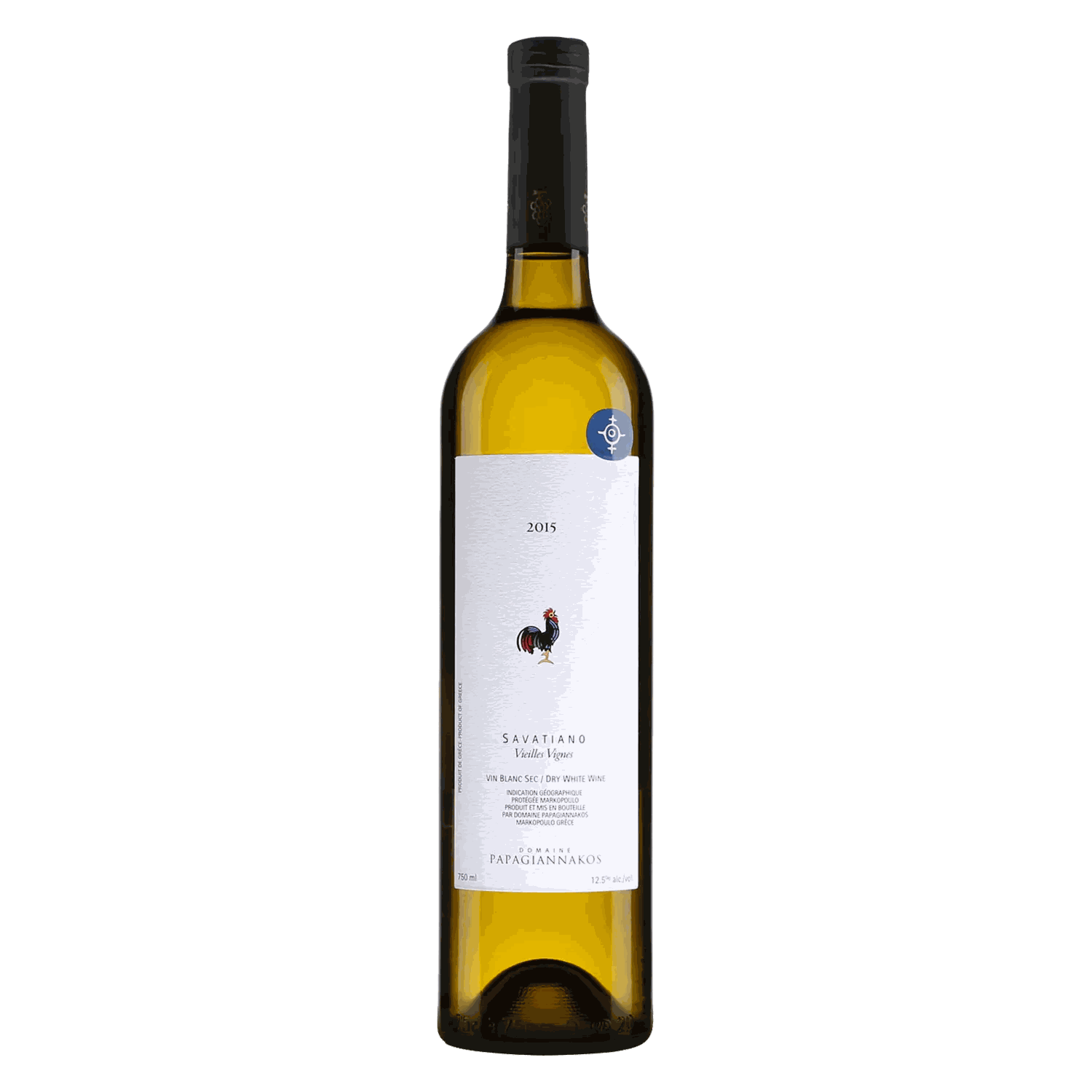 Savatiano Old Vines Weißwein trocken 2015 aus Attika mit fruchtigem Geschmack und 12,5% Vol.