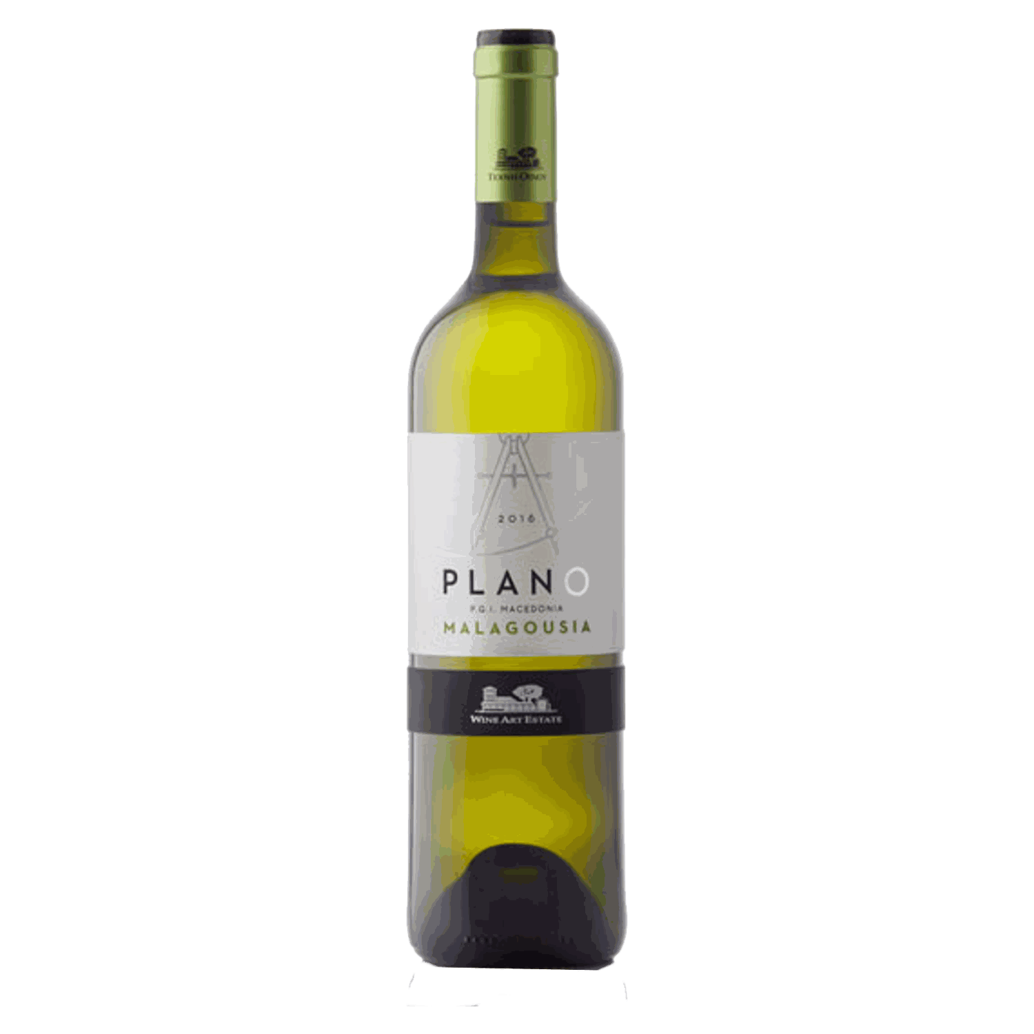Plano Malagousia Weißwein 2024 trocken mit Aromen von Pfirsich, Honigmelone, Grapefruit und Zitrusfrüchten aus Drama PGI