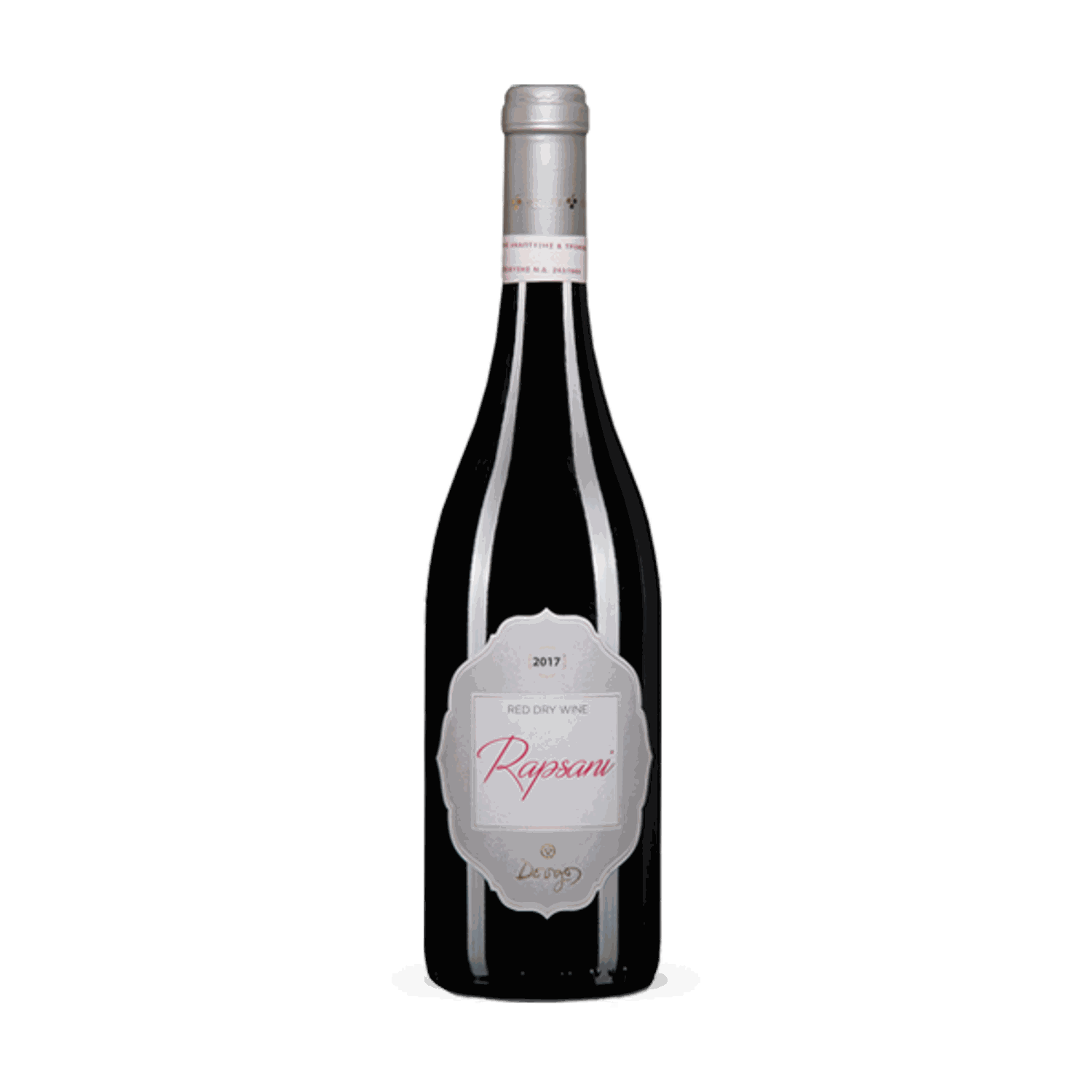 Dougos Rapsani Rotwein 2020 aus Thessalien, trocken, mit Xinomavro, Krassato und Stavroto, 13,5% Vol., eleganter, charaktervoller Rotwein im Rubinrot, 12 Monate Holzfass-Ausbau