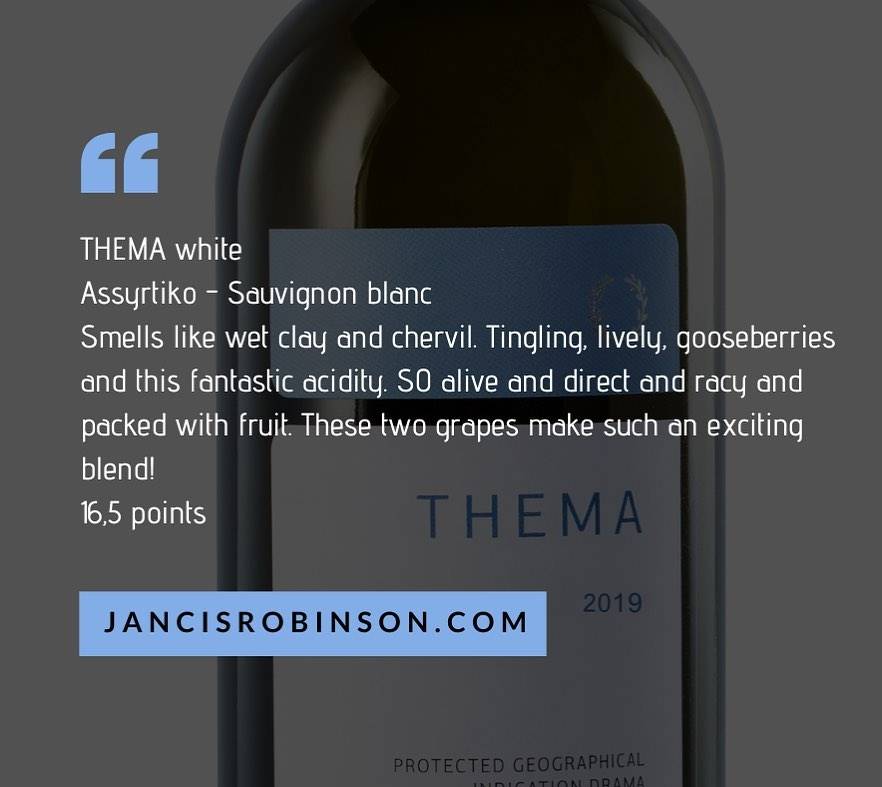 Flasche Pavlidis Thema White Weißwein aus Drama mit Sauvignon und Assyrtiko 2024 Jahrgang