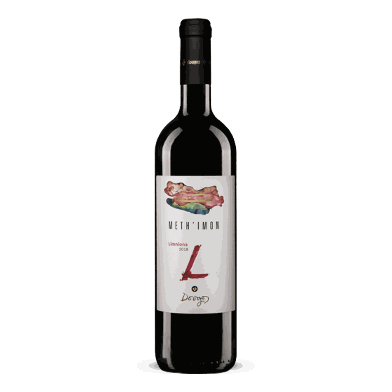Dougos Methimon Limniona Rotwein 2021 aus Rapsani Thessalien mit fruchtigen Noten und Barrique-Ausbau