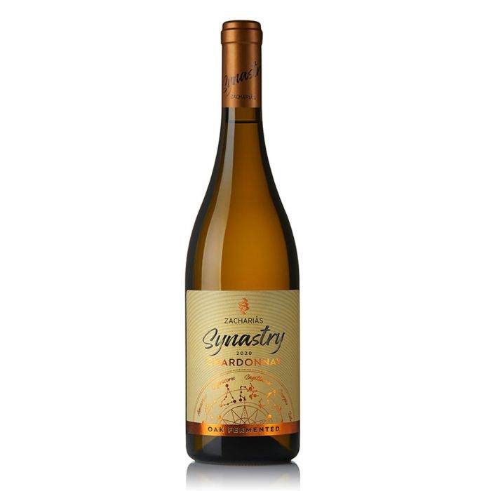 Synastry Chardonnay Oak 2023 Weißwein aus Peloponnes mit Eichenfass-Ausbau und nussigem, cremigem Geschmack