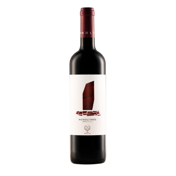 Rotwein MONOLITH Nemea von Ktima Bairaktaris, Sortenrein Agiorgitiko aus der PDO Nemea.