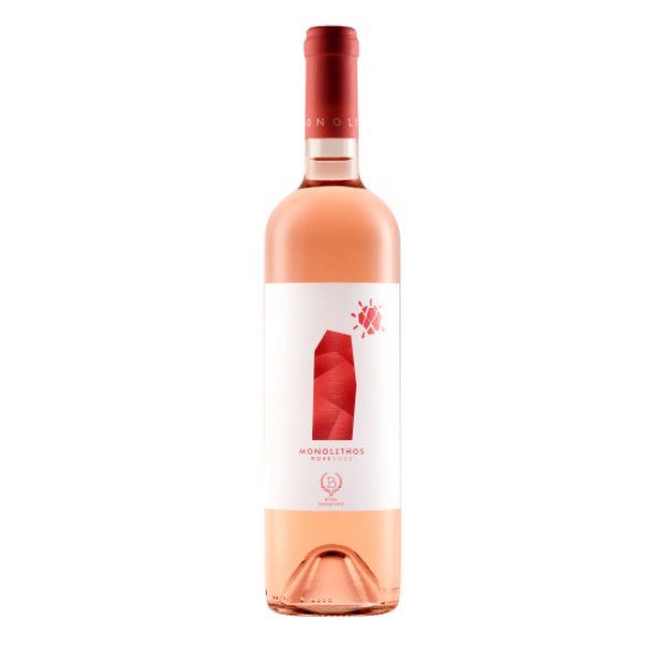 MONOLITH Rosé von Ktima Bairaktaris, trockener Roséwein in eleganter Flasche mit modernem Etikett