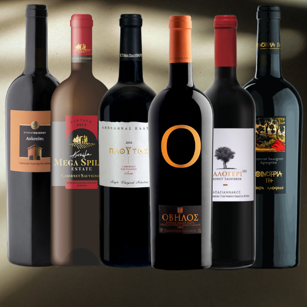 Probierpaket Cabernet Sauvignon von vineas.shop mit sechs verschiedenen Rotweinen aus Holzfass Ausbau