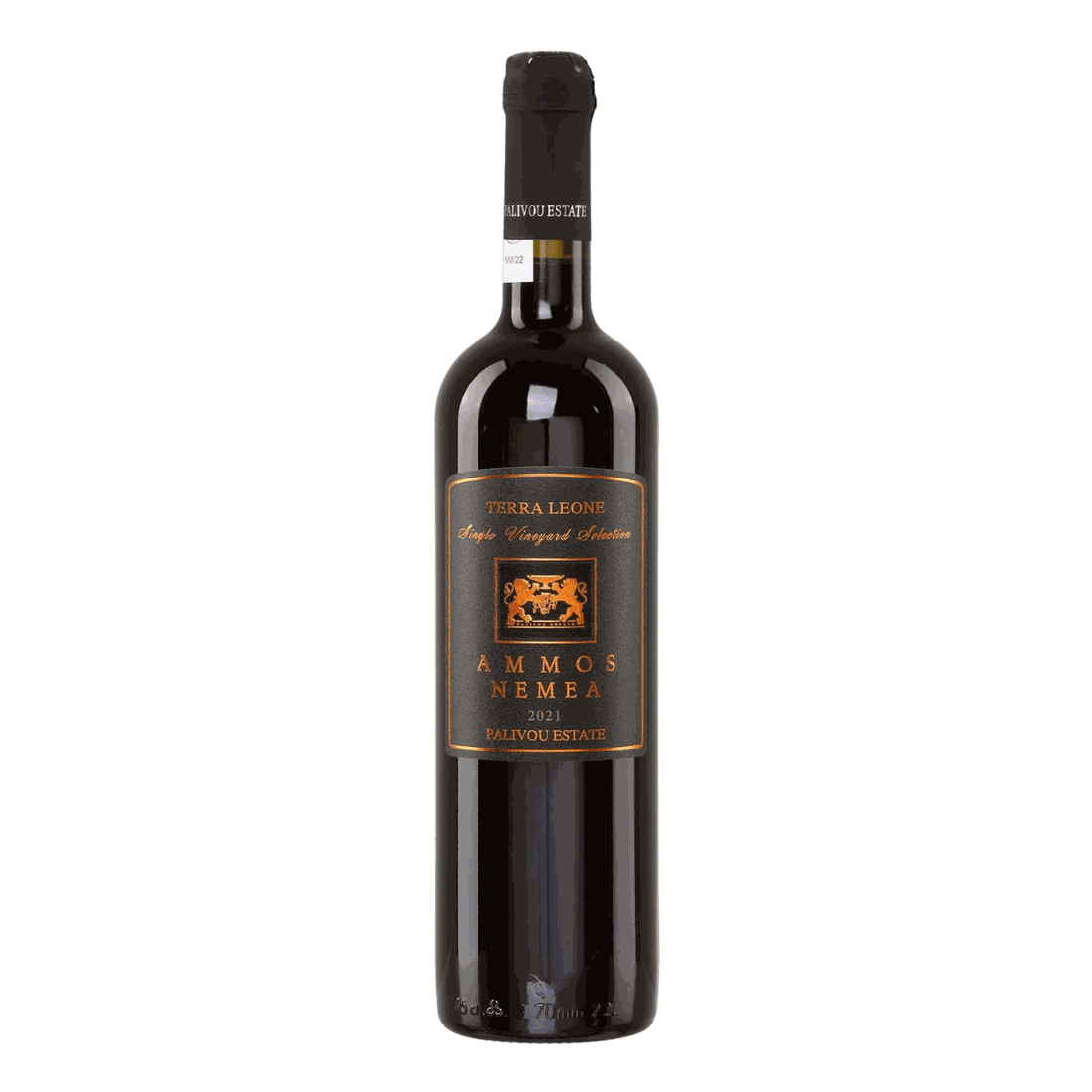 Ammos Terra Leone Palivou Estate Agiorgitiko red wine bottle from Nemea.
