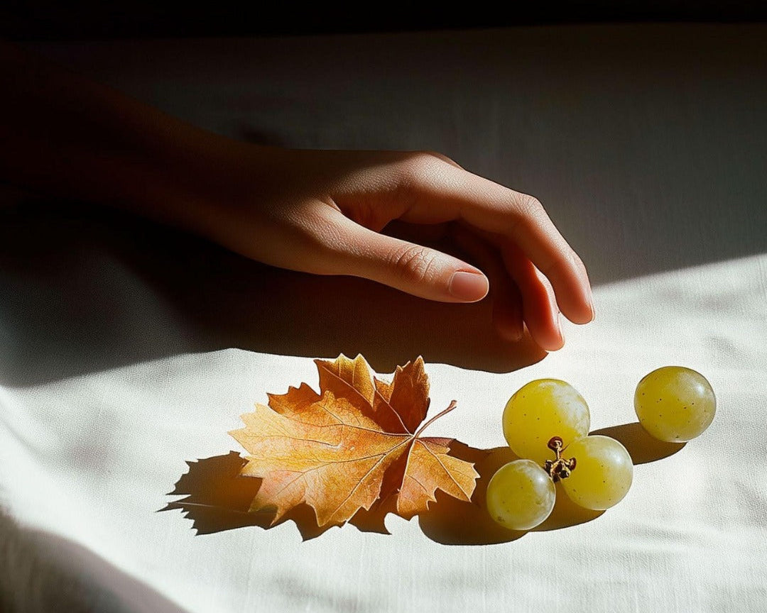 Trauben in der Hand