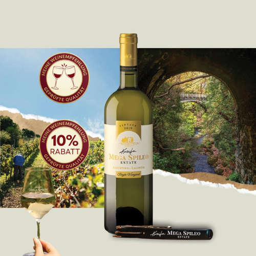Weißwein Mega Spileo Estate 2019 aus Griechenland mit fruchtigem Geschmack