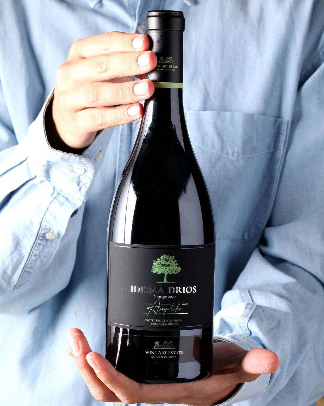Idisma Drios Assyrtiko Weißwein 2023 aus Drama PGI, Barrique-Ausbau, aromatisch, mineralisch, 13,5 % Vol.