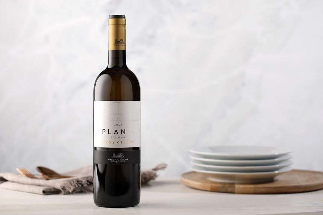 Plano Assyrtiko Weißwein 2023 aus Drama trocken mit mineralischem Charakter und Zitrusnoten