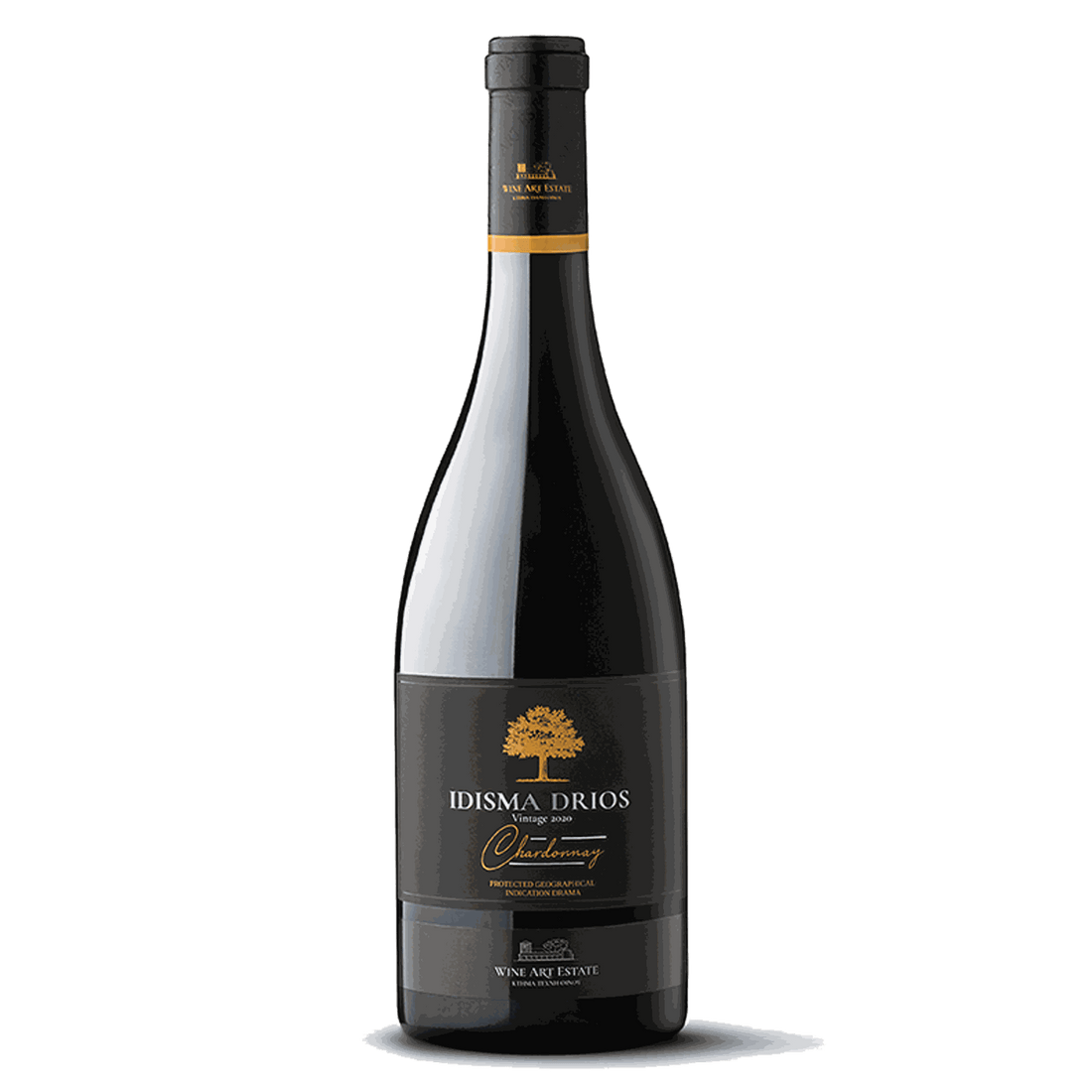 Idisma Drios Chardonnay Weißwein 2023 aus Drama PGI im Barrique ausgebaut mit fruchtigem Bouquet und Vanillenoten