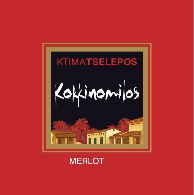 Tselepos Kokkinomylos Merlot Wein aus Arkadien 2022 mit Holzfassausbau und fruchtigen Aromen